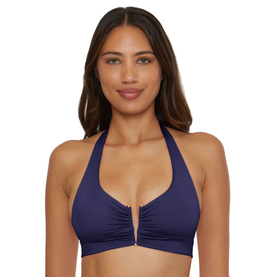 Becca Women's V-Neck Halter Swim Top