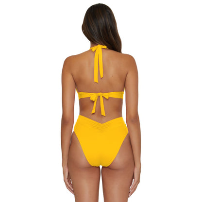 Becca Women's V-Neck Halter Swim Top