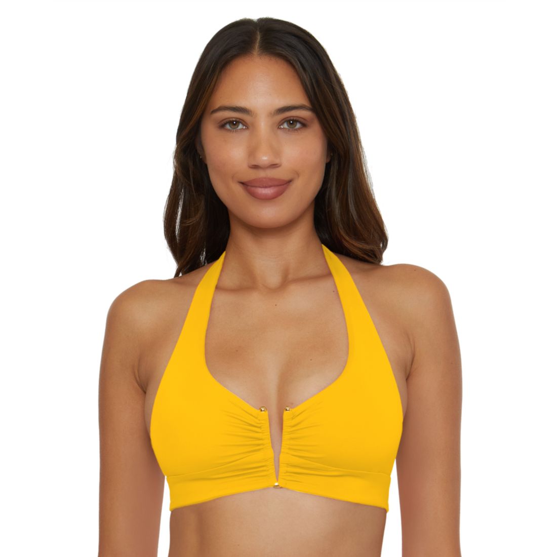 Becca Women's V-Neck Halter Swim Top