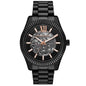 Michael Kors Men's Lexington Automatic Black Ip Stainless Steel Watch, 45mm