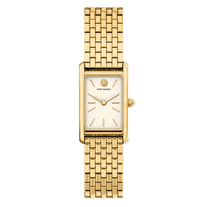 Tory Burch Women's The Eleanor Slim Quartz Two-Hand Gold Stainless Steel Watch, 22mm