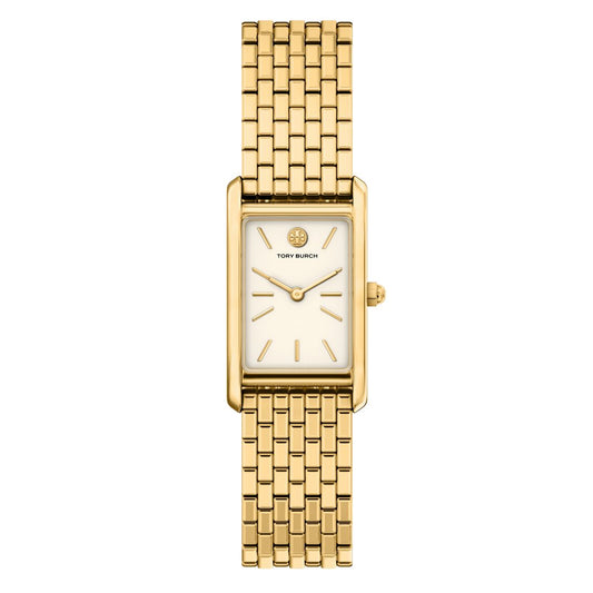 Tory Burch Women's The Eleanor Slim Quartz Two-Hand Gold Stainless Steel Watch, 22mm
