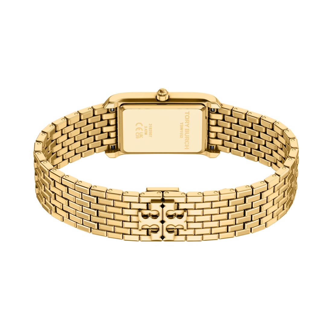 Tory Burch Women's The Eleanor Slim Quartz Two-Hand Gold Stainless Steel Watch, 22mm