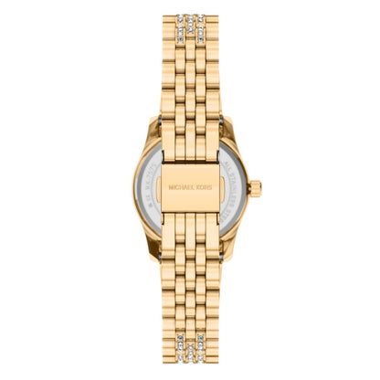 Michael Kors Women's Lexington Three-Hand Gold-Tone Stainless Steel Watch, 26mm