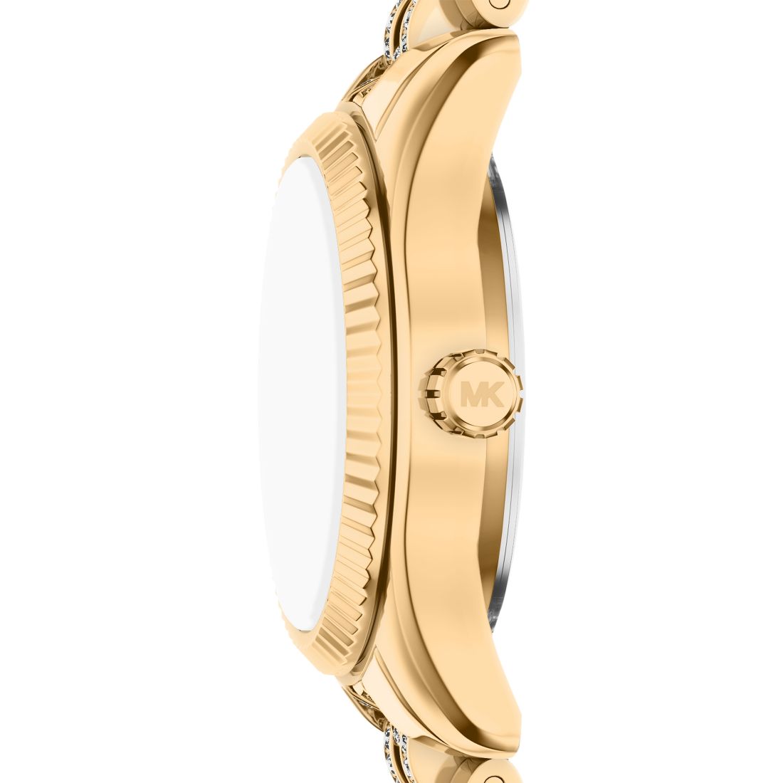 Michael Kors Women's Lexington Three-Hand Gold-Tone Stainless Steel Watch, 26mm