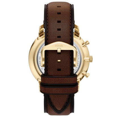 Fossil Men's Neutra Chronograph Brown Leather Watch, 44mm