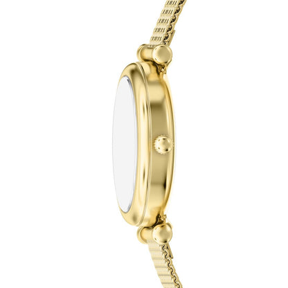 Fossil Women's Carlie Three-Hand Gold-Tone Stainless Steel Watch, 28mm