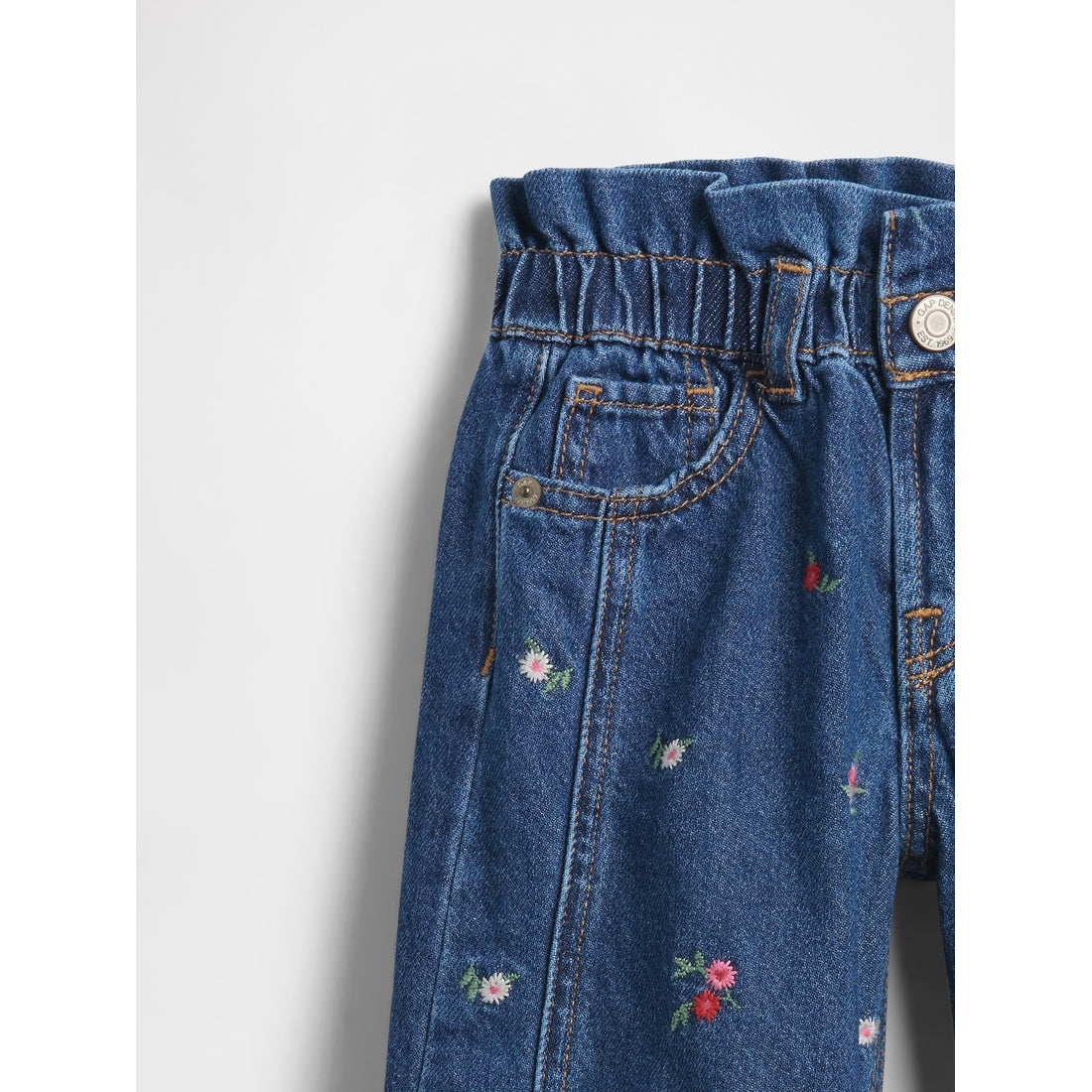 Toddler & Floral Horseshoe Jeans