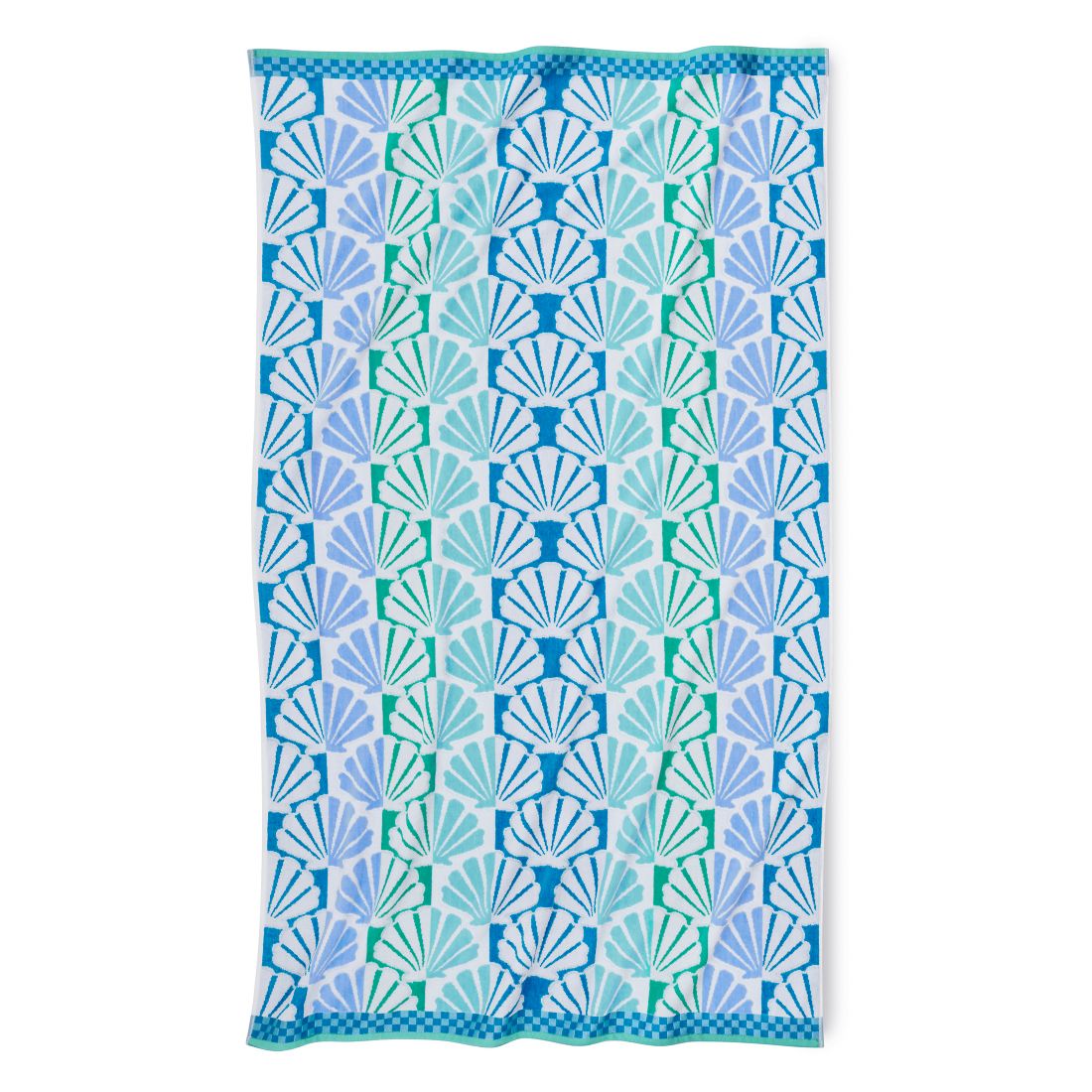 The Beach House Shell Stripe Cotton Beach Towel, 40" x 70"
