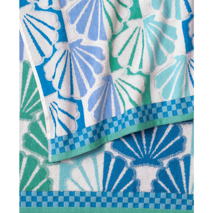 The Beach House Shell Stripe Cotton Beach Towel, 40" x 70"