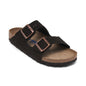 Birkenstock Women's Arizona Soft Footbed Suede Leather Sandals from Finish Line - Beige, Taupe