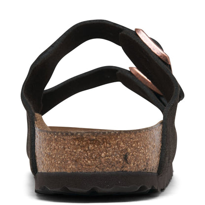 Birkenstock Women's Arizona Soft Footbed Suede Leather Sandals from Finish Line - Beige, Taupe