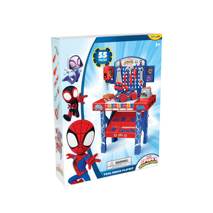 World Tech Toys Spidey and His Amazing Friends Tool Bench Playset with Take Apart Car