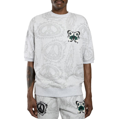 All Good Things Are Welcome Here Men's Peace Sign Graphic T-Shirt