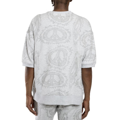 All Good Things Are Welcome Here Men's Peace Sign Graphic T-Shirt