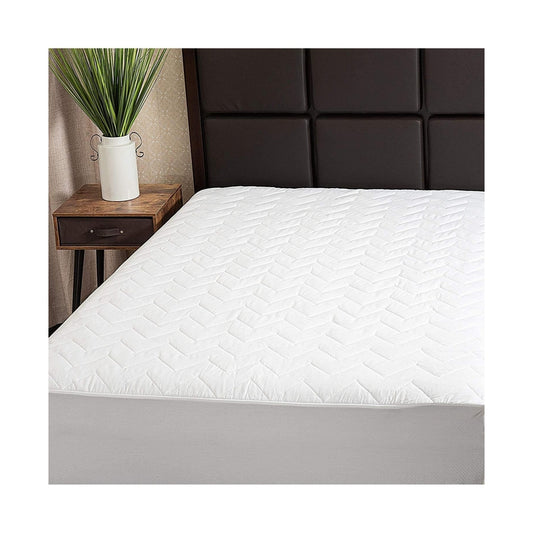Waterguard Waterproof Quilted Mattress Pad Protector – White