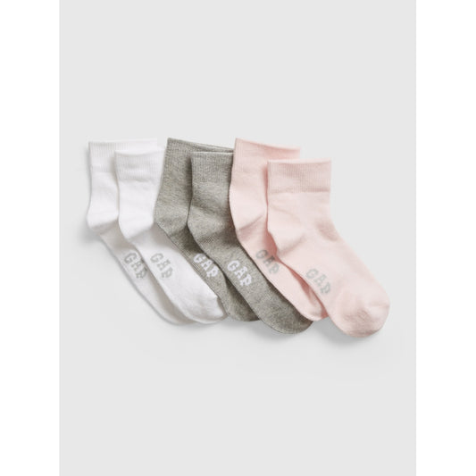 Girls' Quarter Crew Socks (3-Pack)