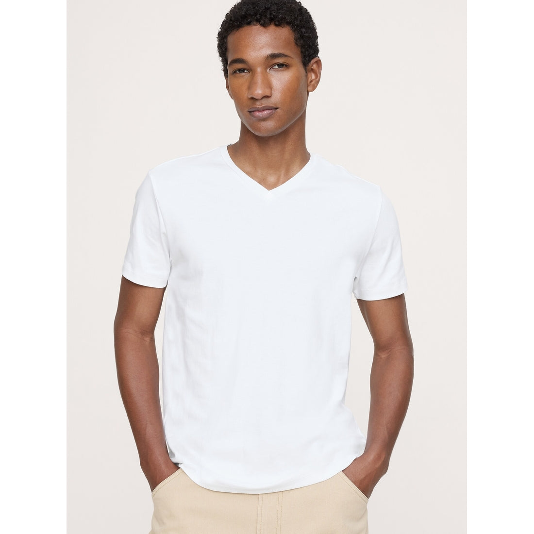 Men's Luxury-Touch V-Neck T-Shirt