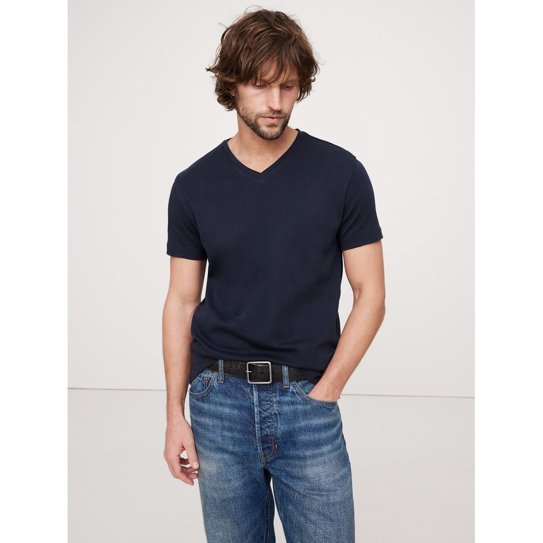 Men's Luxury-Touch V-Neck T-Shirt