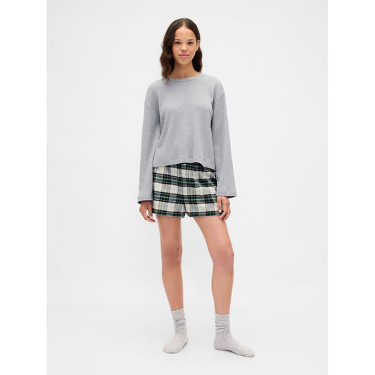 Women's Logo Flannel Boxer Shorts