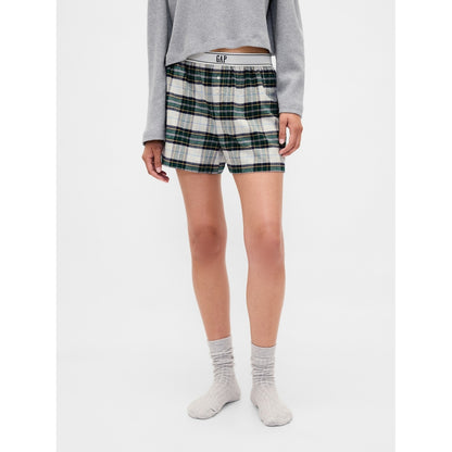 Women's Logo Flannel Boxer Shorts