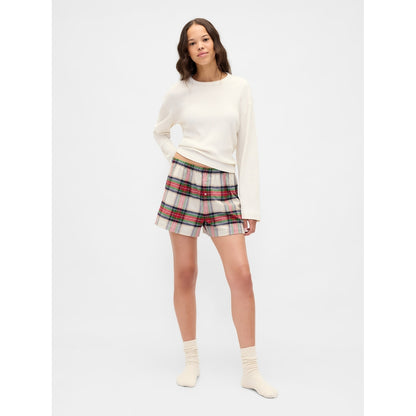 Women's Logo Flannel Boxer Shorts