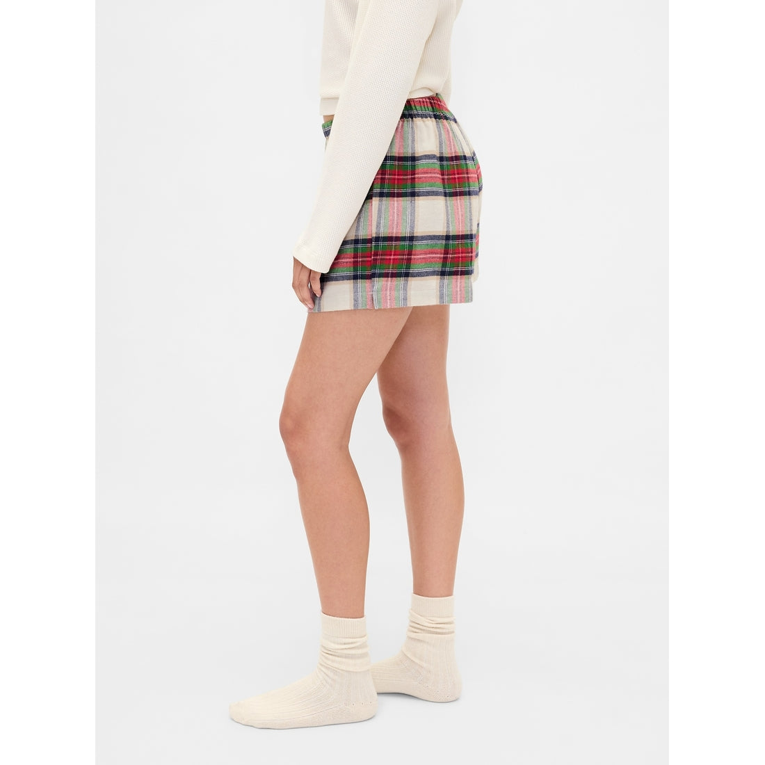 Women's Logo Flannel Boxer Shorts