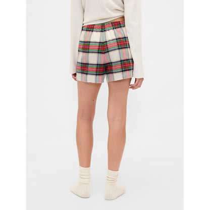 Women's Logo Flannel Boxer Shorts