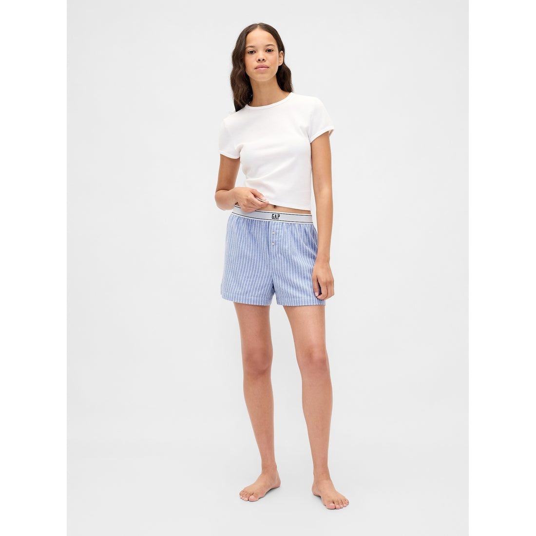 Women's Logo Flannel Boxer Shorts