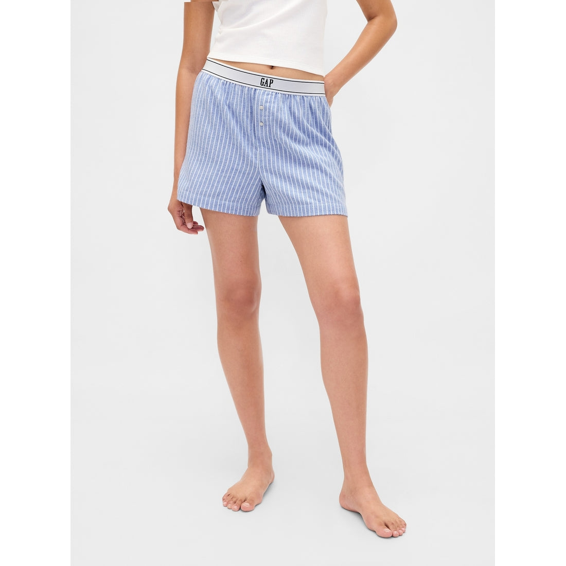 Women's Logo Flannel Boxer Shorts