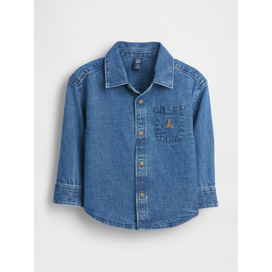 Toddler & Denim Big Shirt