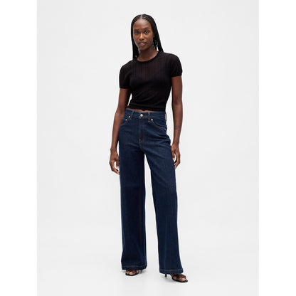 Women's High Rise Stride Wide-Leg Jeans