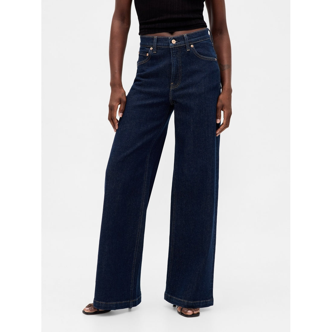 Women's High Rise Stride Wide-Leg Jeans