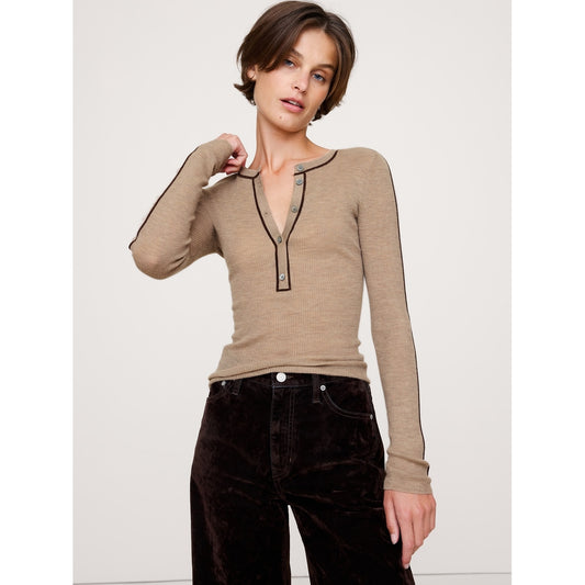 Women's Featherweight Cashmere Henley