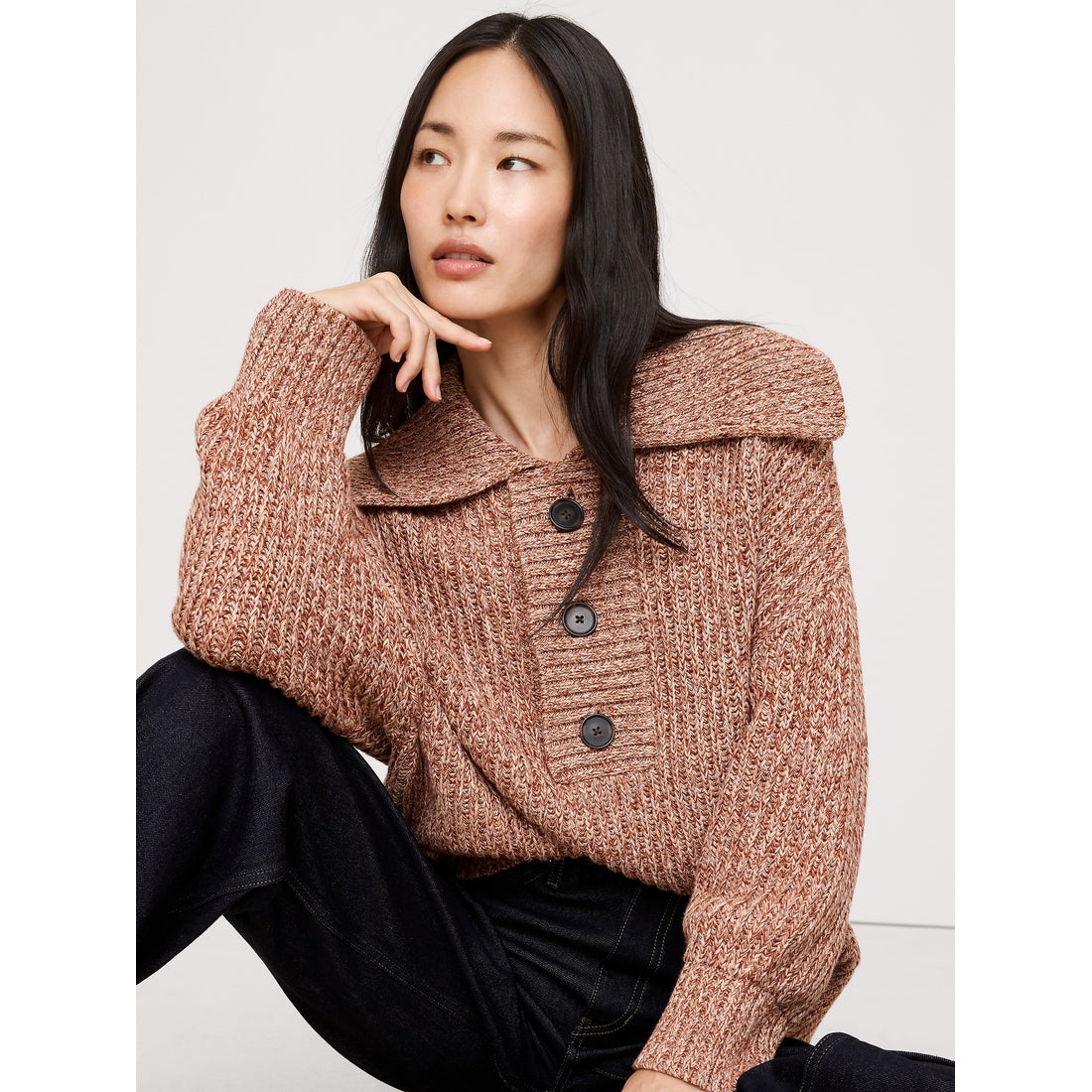 Women's Oversized Cotton Sailor Sweater