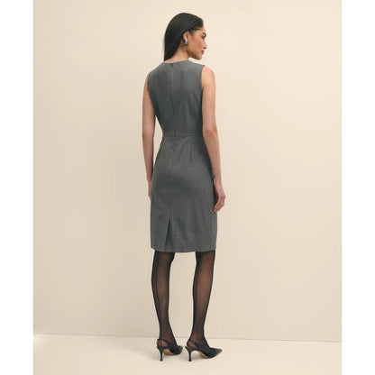 The Essentials Brooks Brothers Stretch Wool Sheath Dress