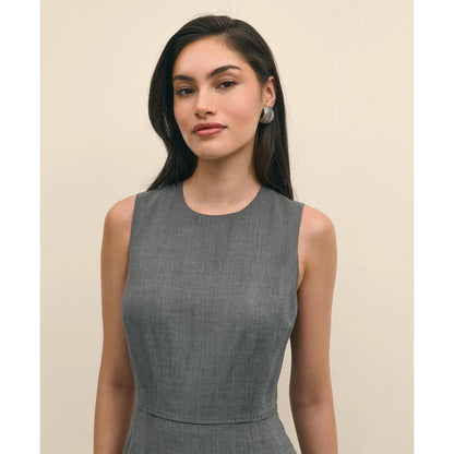 The Essentials Brooks Brothers Stretch Wool Sheath Dress
