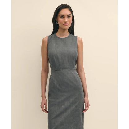 The Essentials Brooks Brothers Stretch Wool Sheath Dress