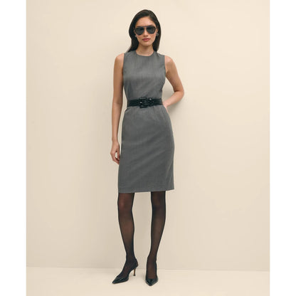 The Essentials Brooks Brothers Stretch Wool Sheath Dress