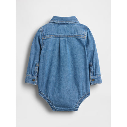 Baby Denim Button-Down Bodysuit
