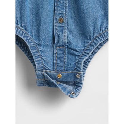 Baby Denim Button-Down Bodysuit
