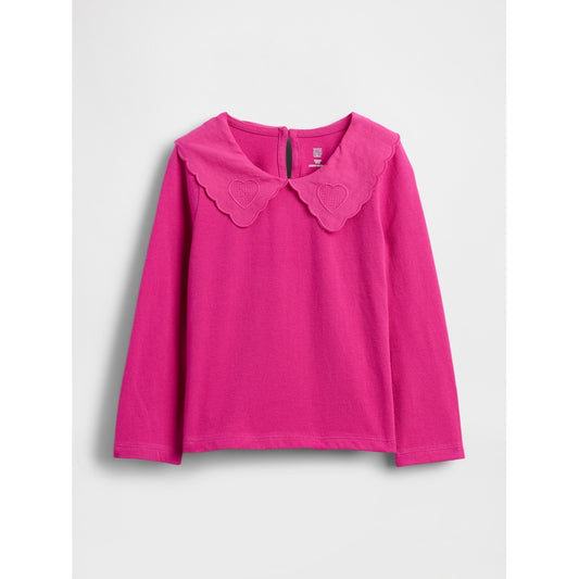 Toddler & Heart Collar Top