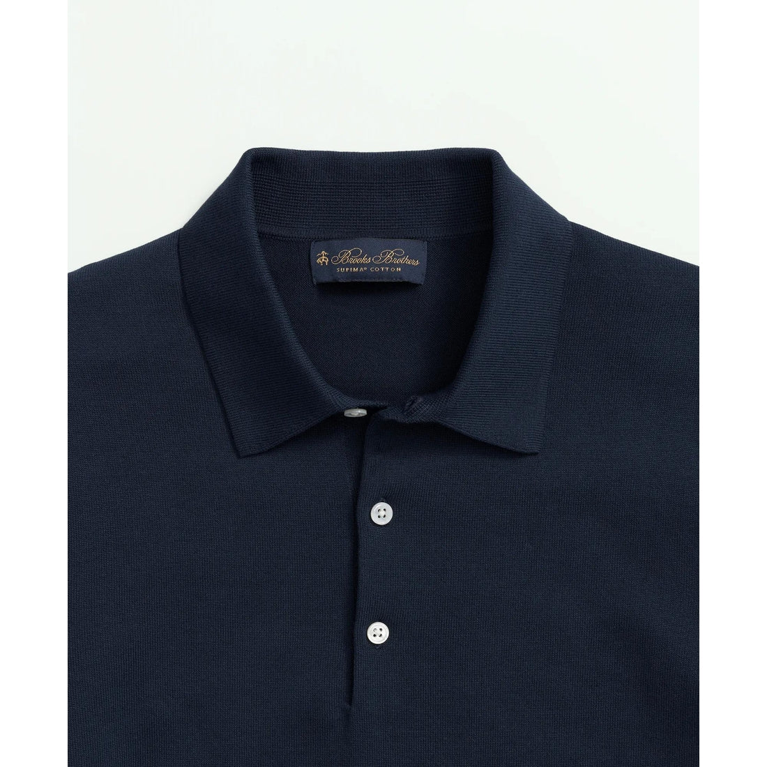 Supima Cotton Short-Sleeve Polo Sweater