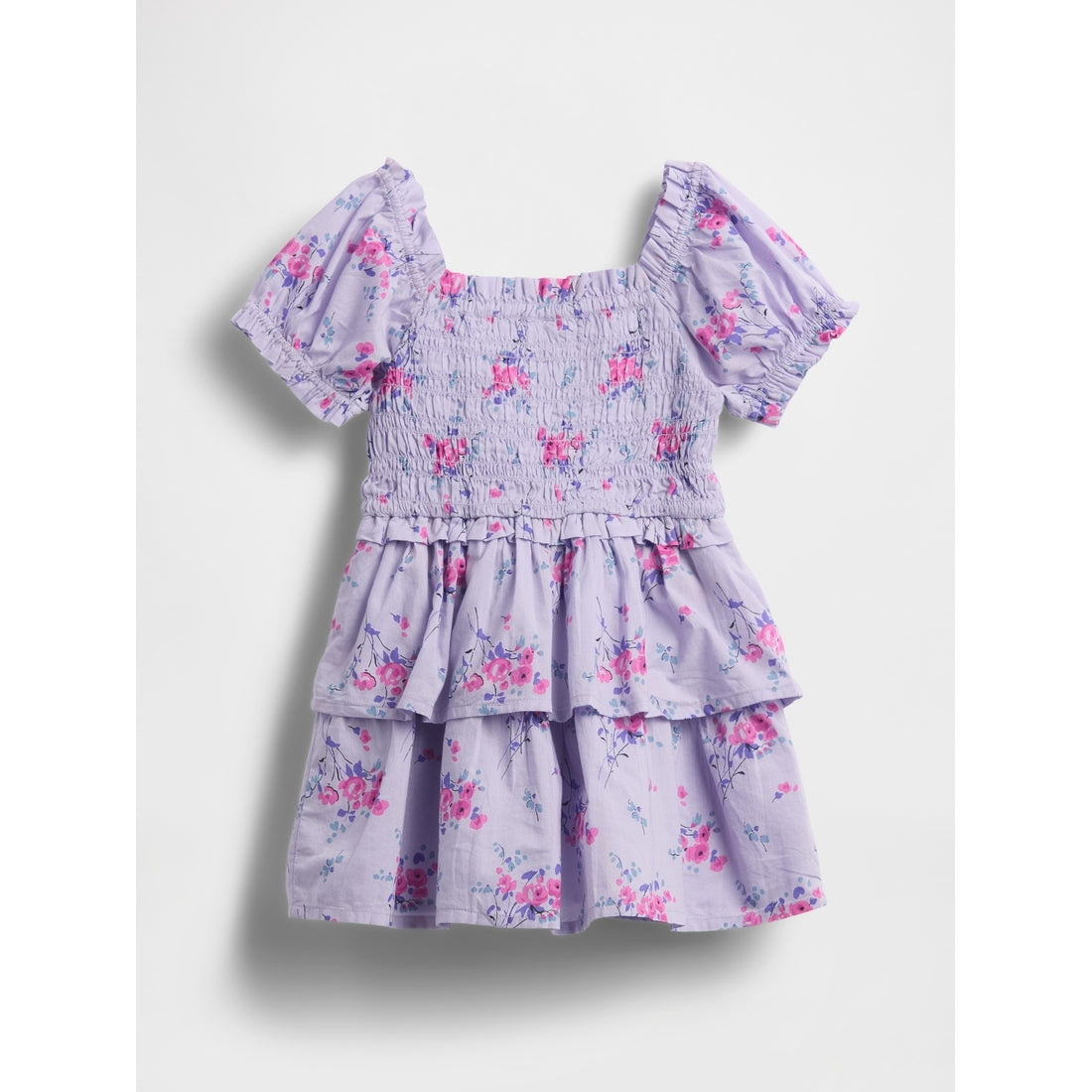 Toddler & Smocked Puff-Sleeve Dress