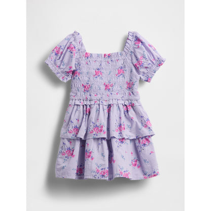 Toddler & Smocked Puff-Sleeve Dress