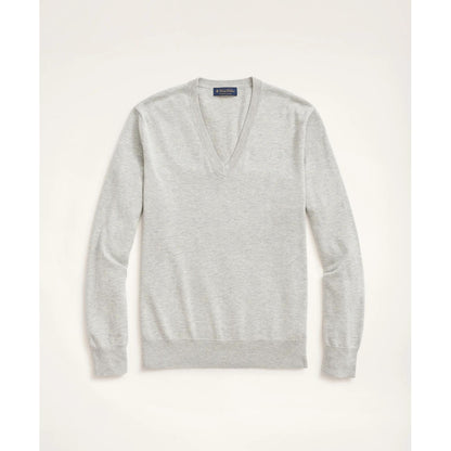 Supima Cotton V-Neck Sweater