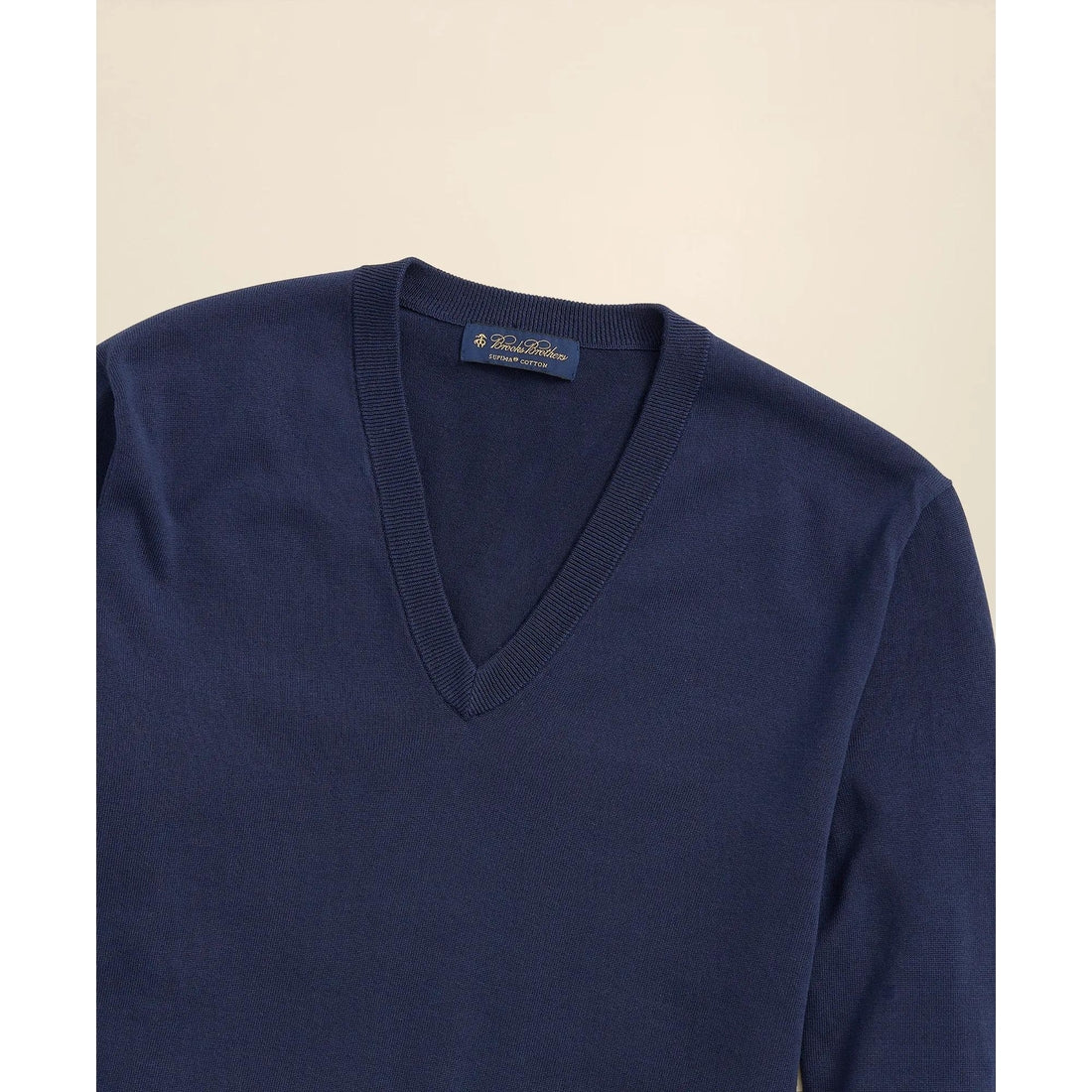 Supima Cotton V-Neck Sweater