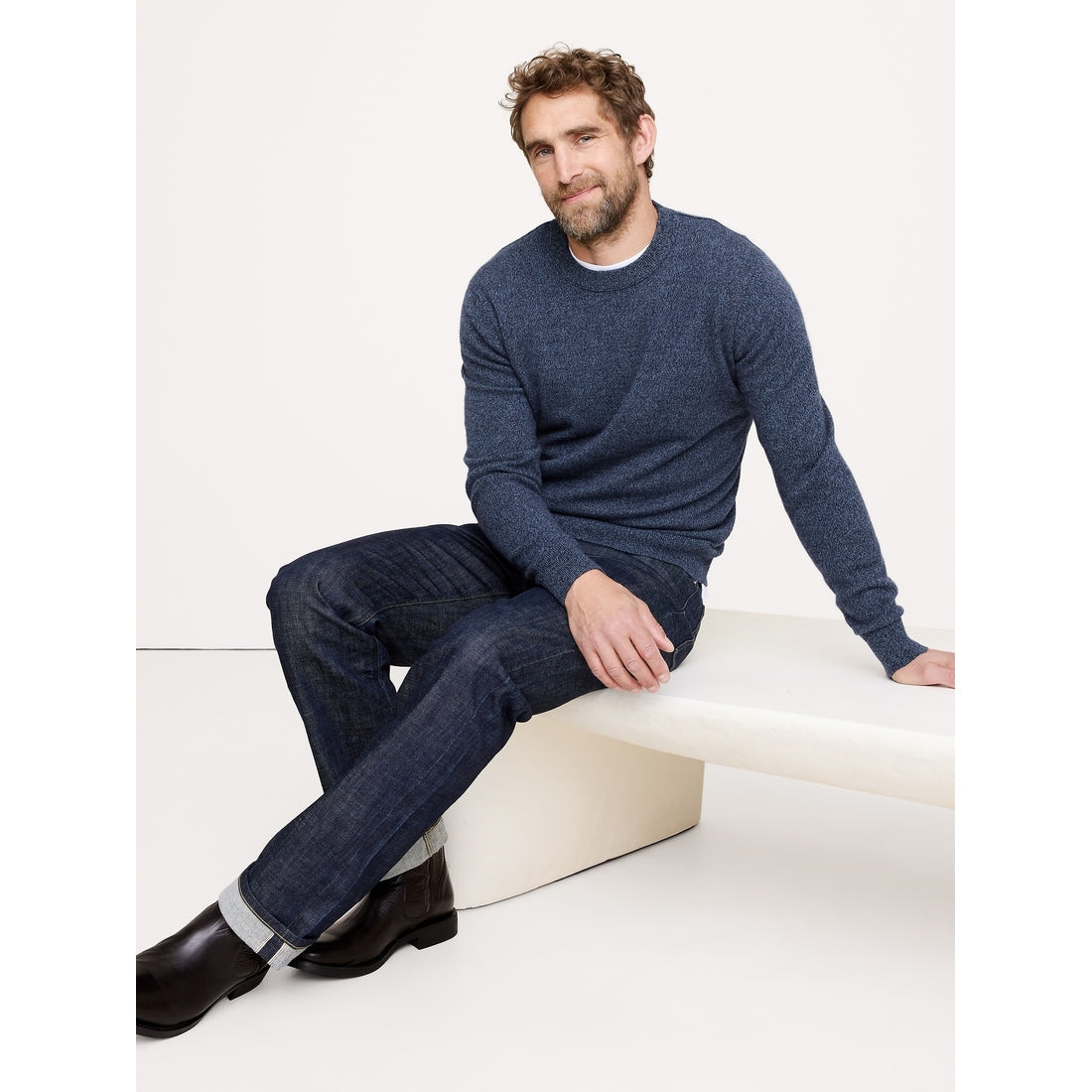 Men's Cashmere Crew-Neck Sweater
