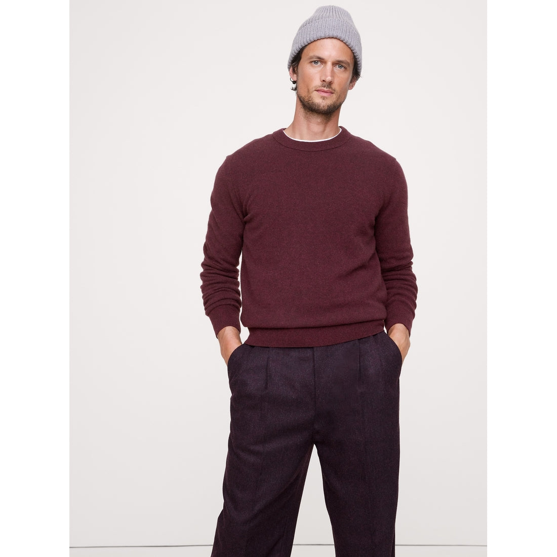 Men's Cashmere Crew-Neck Sweater