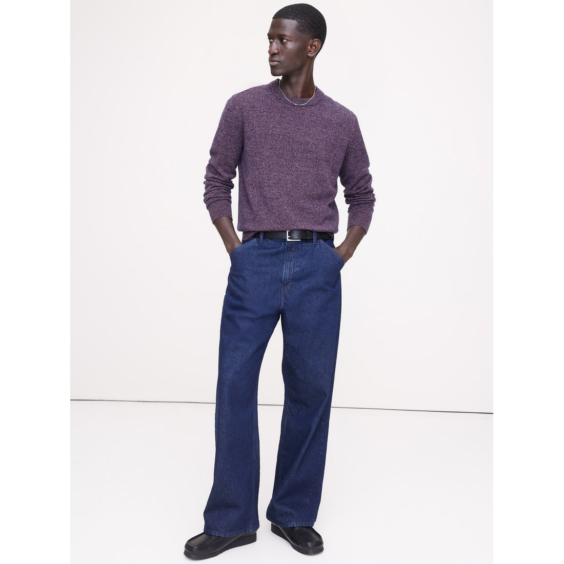 Men's Cashmere Crew-Neck Sweater